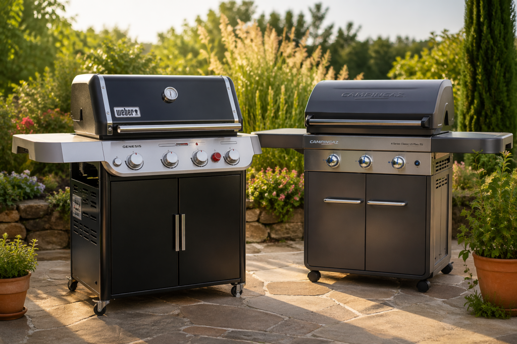 Comparatif barbecue gaz Weber Genesis E-325s vs Campingaz 3 Series