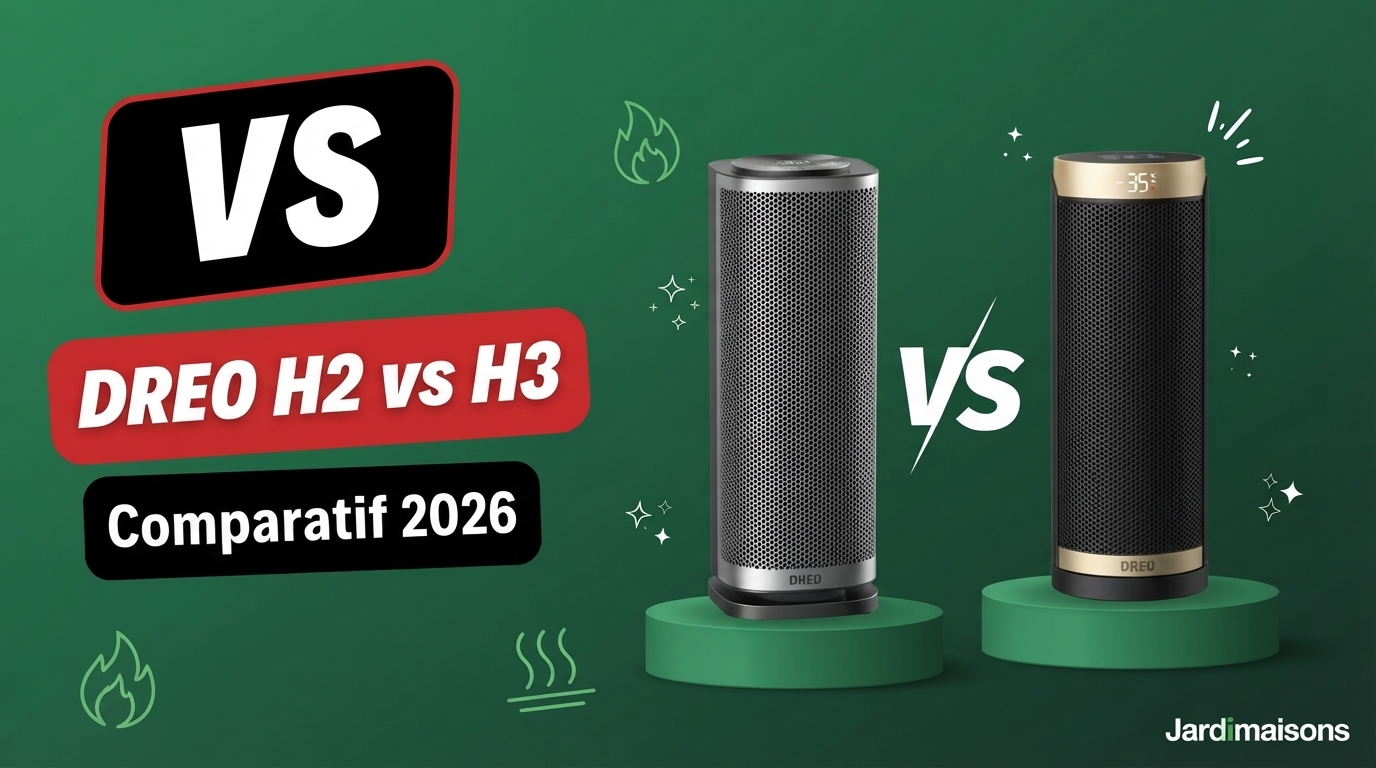 Dreo Solaris Slim H2 et H3 côte à côte