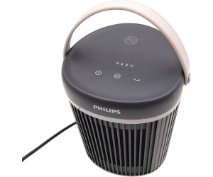 Philips CX3120 vu de dessus avec ses touches de commande et sa poignée de transport en simili-cuir